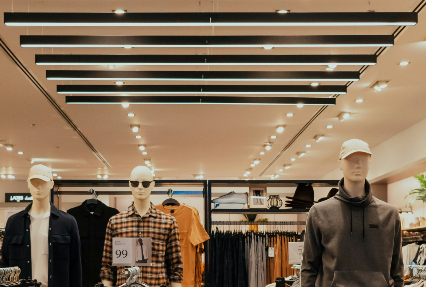 500+ lux in retail applications